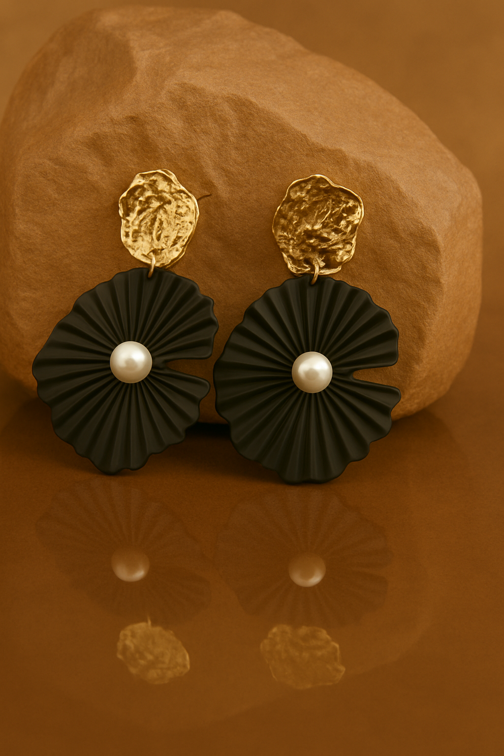 Pearl Petals Drop Earrings