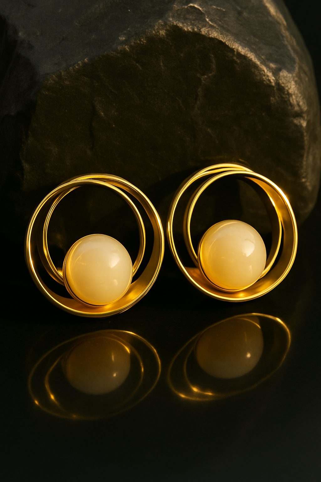 Metallic Hoop Earrings
