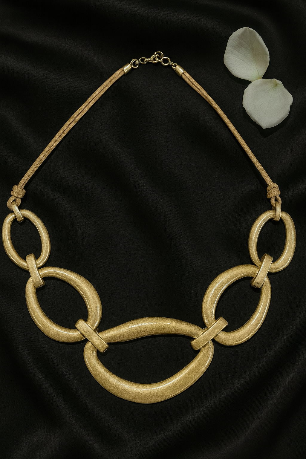Antique Gold Loops Necklace