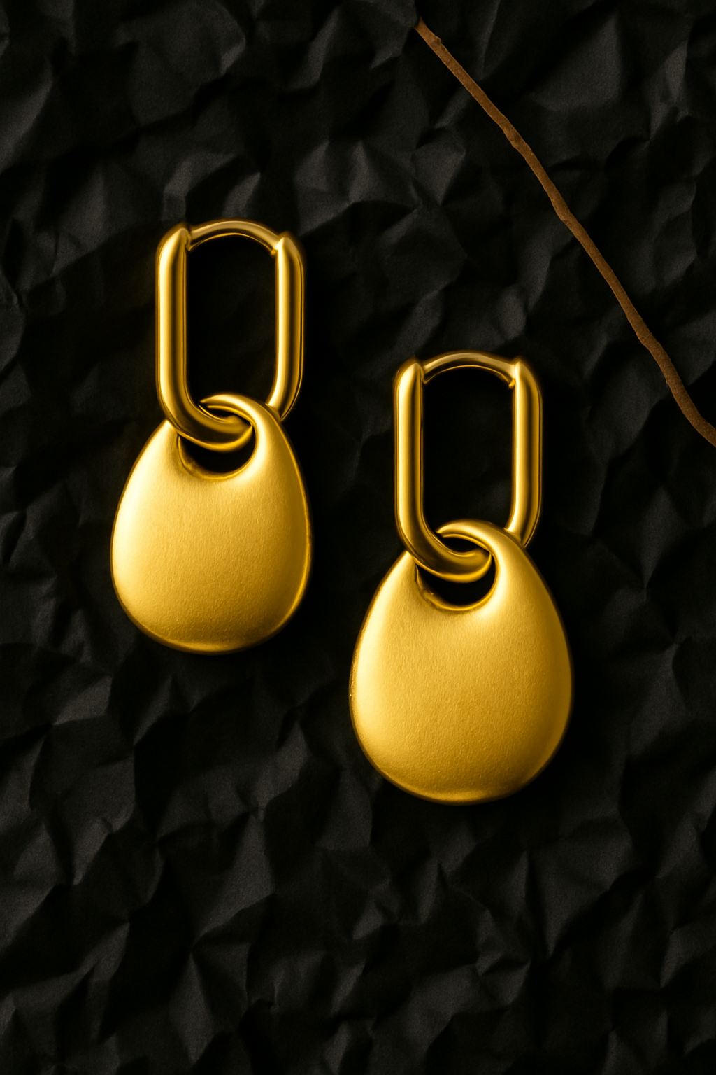 Gold Link Hoops