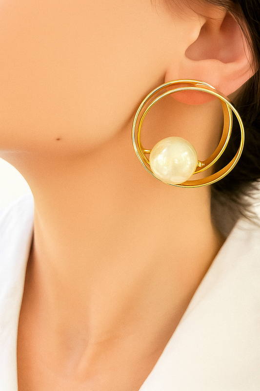 Metallic Hoop Earrings