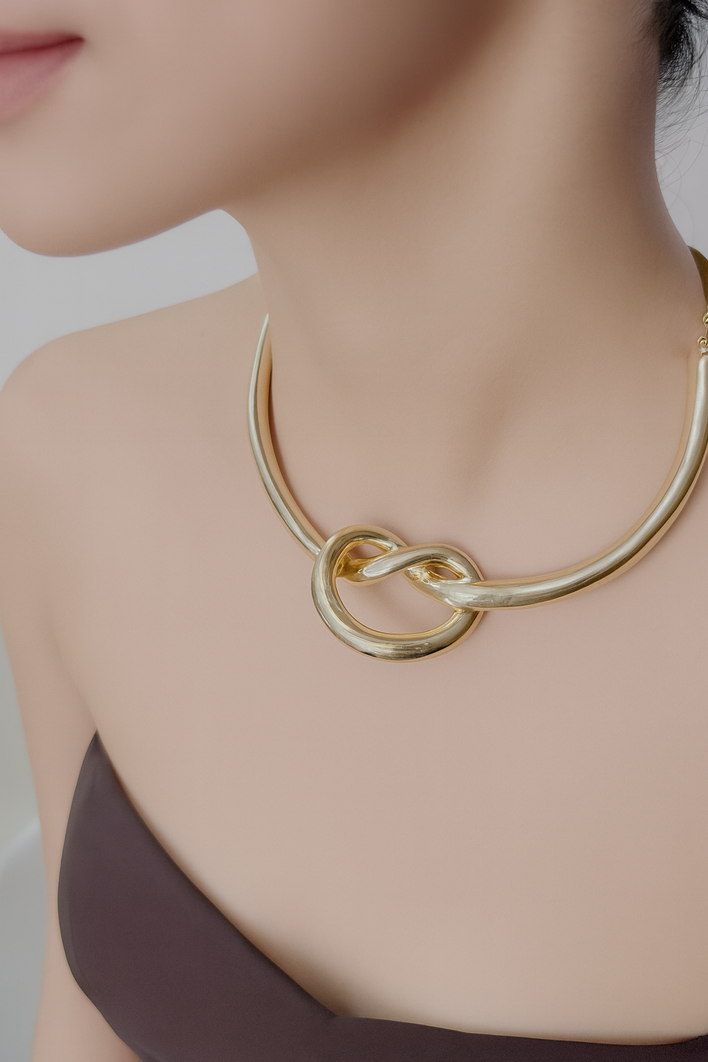 Golden Knot Necklace