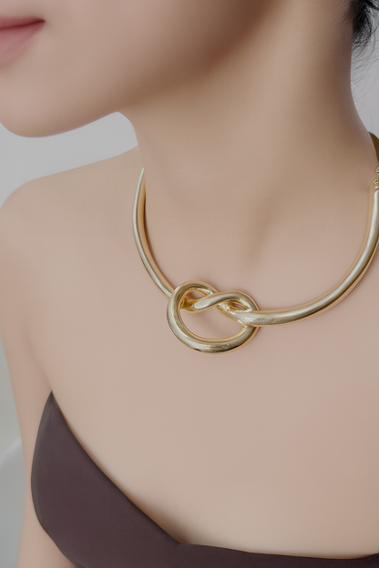 Golden Knot Necklace