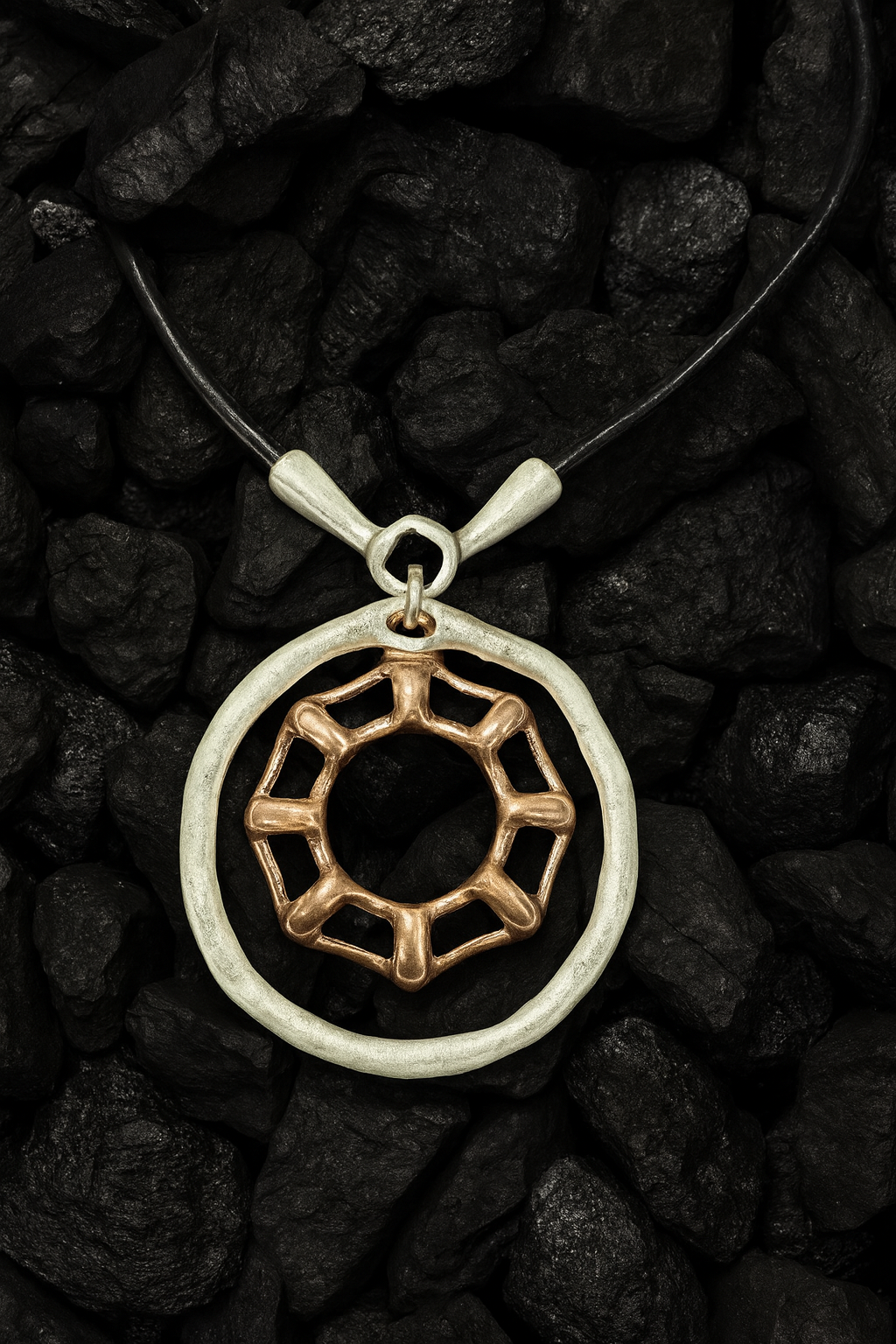 Dual Halo Necklace