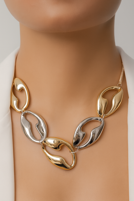 Dual Liquid Links Necklace