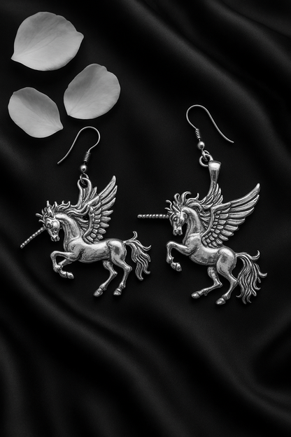Antique Unicorn Danglers