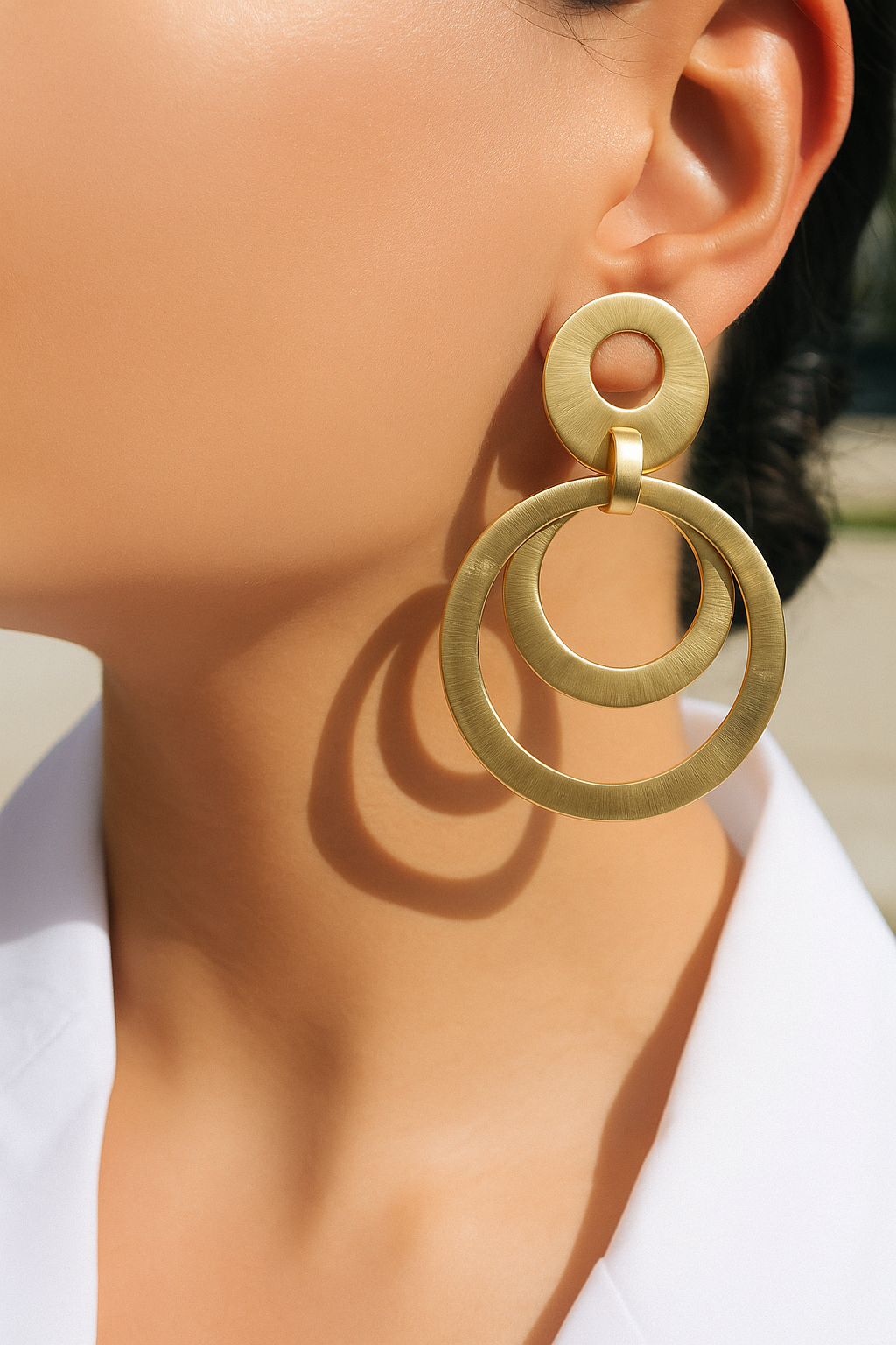 Golden Eclipse Danglers