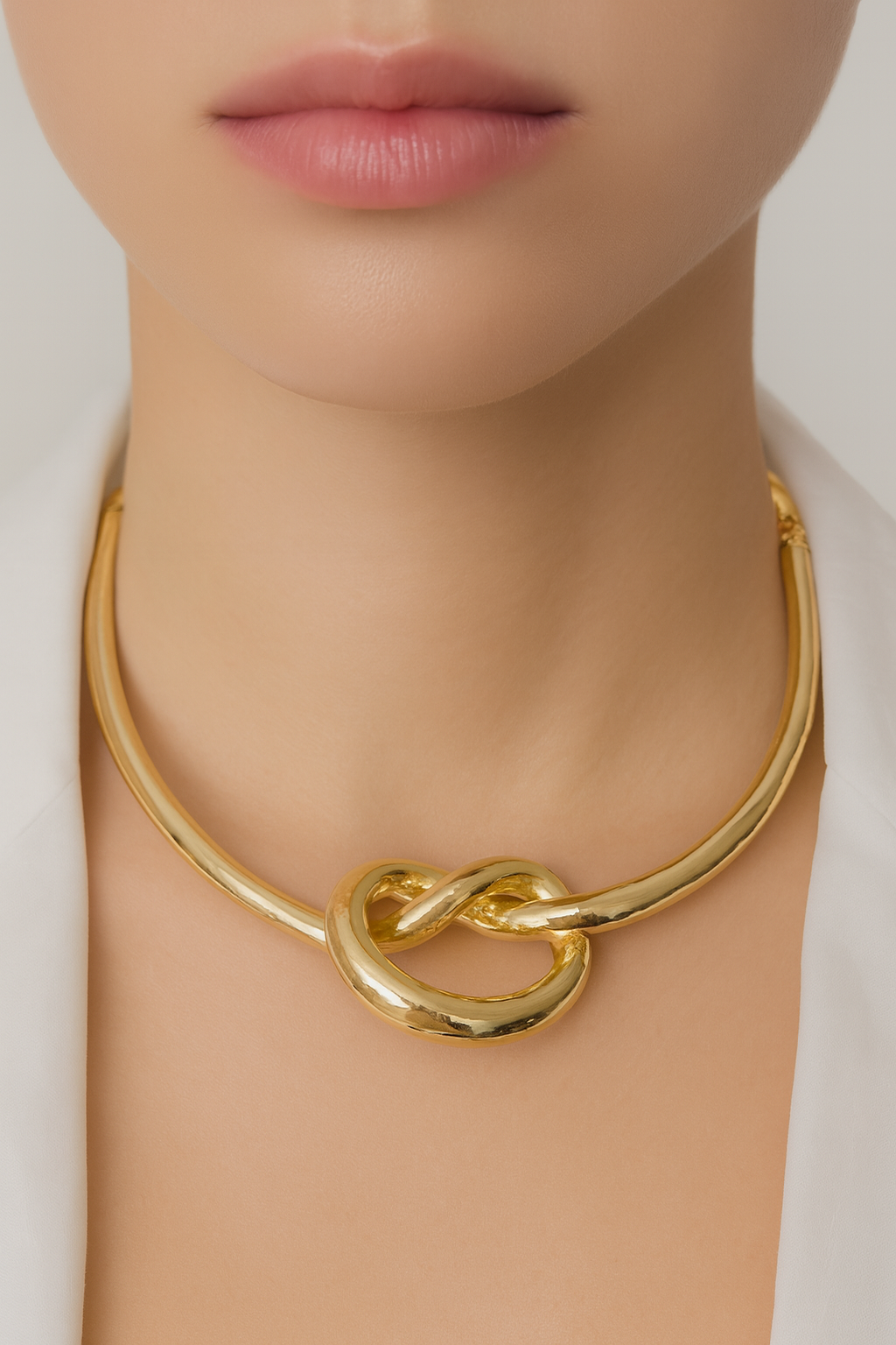 Golden Knot Necklace