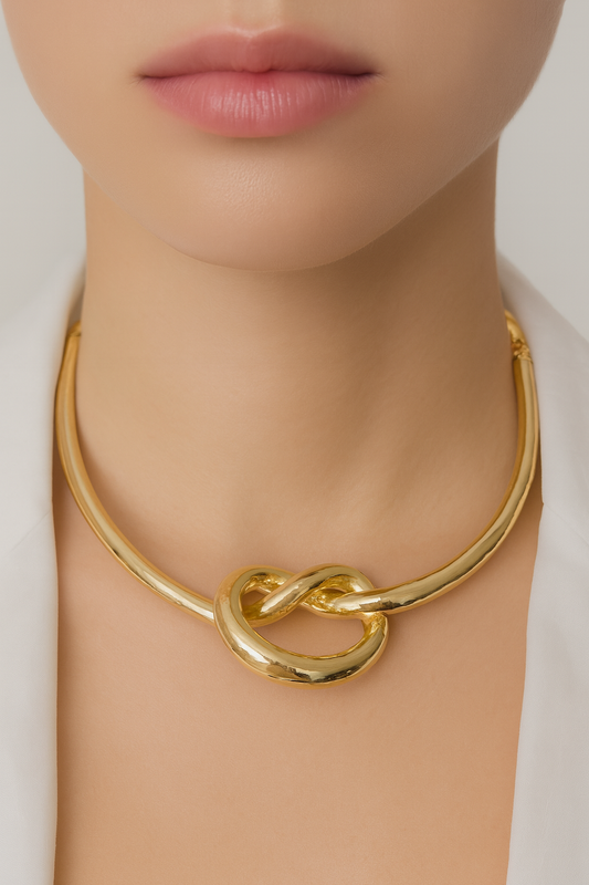 Golden Knot Necklace
