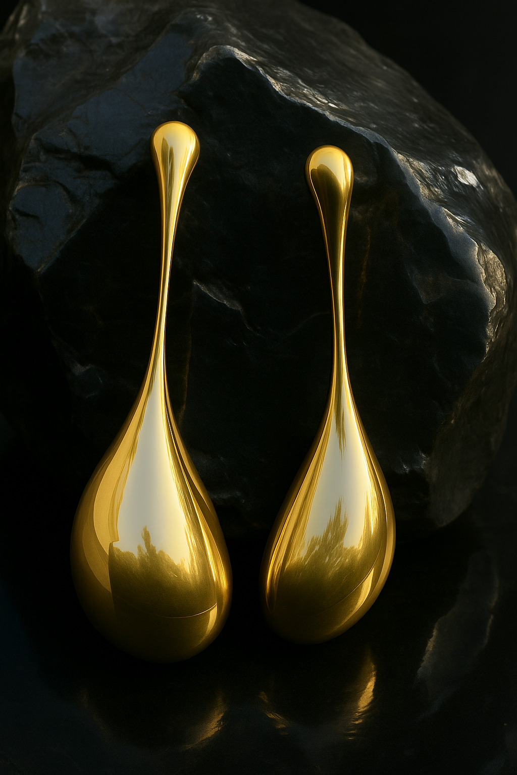 Liquid Gold Drop Earrings