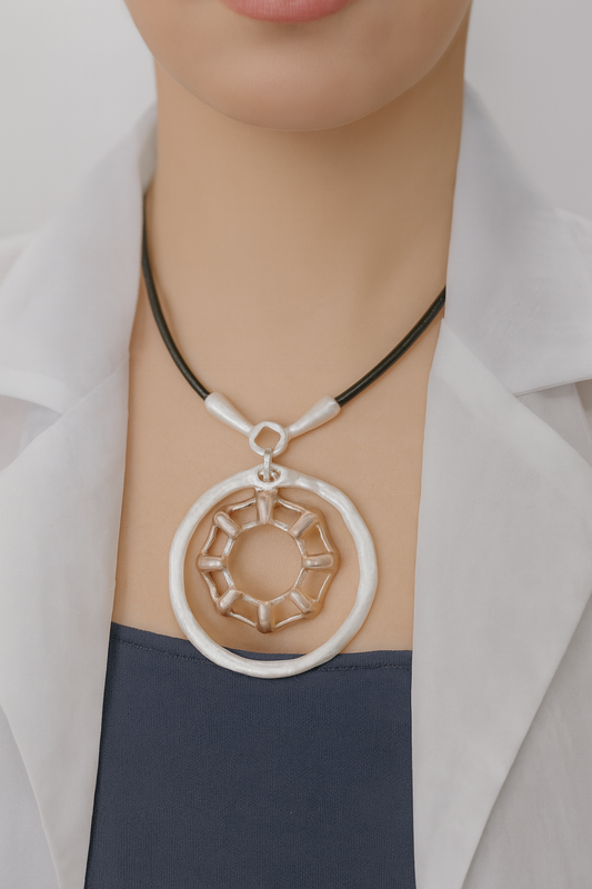 Dual Halo Necklace