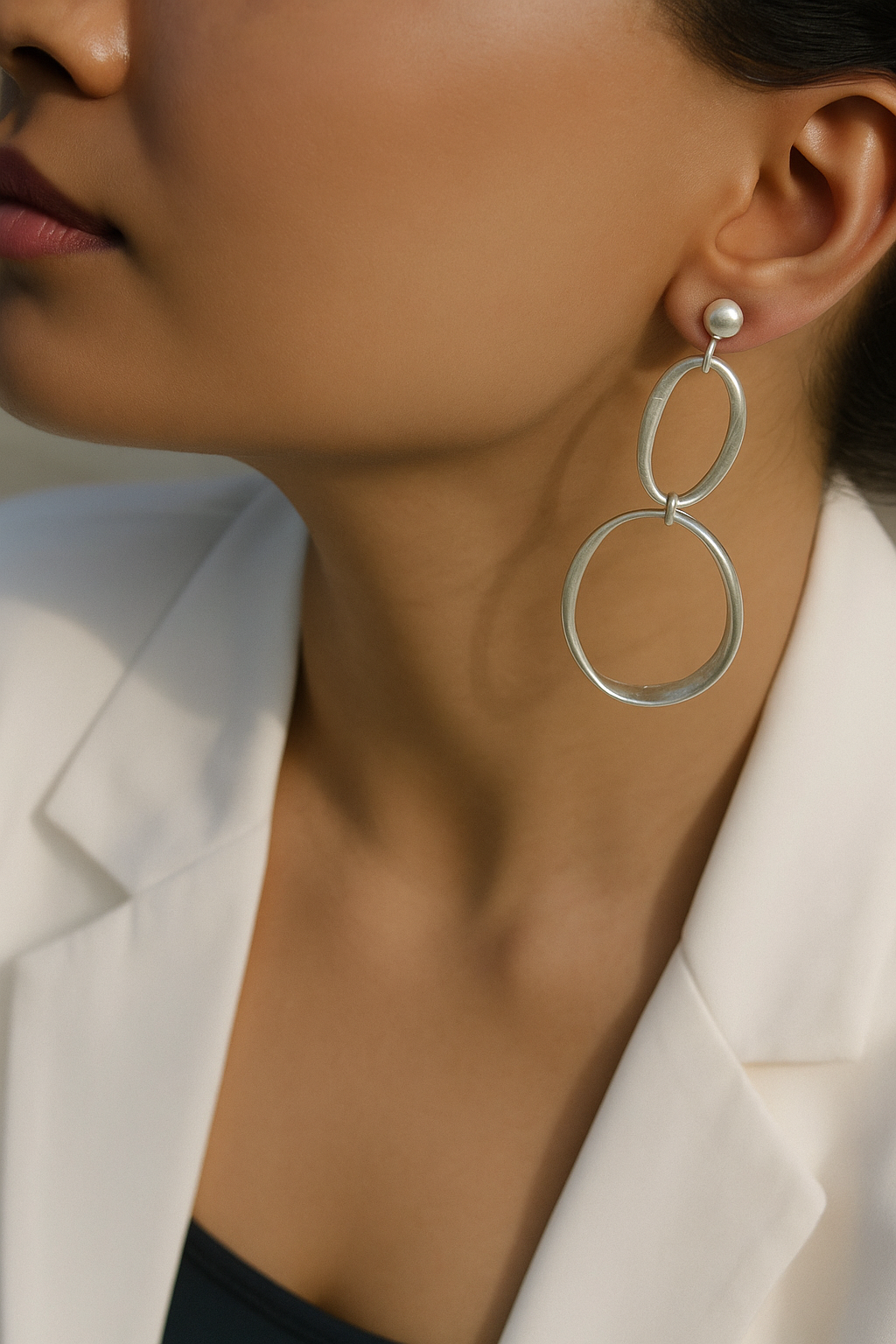 Silver Loop Drops