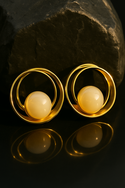 Metallic Hoop Earrings