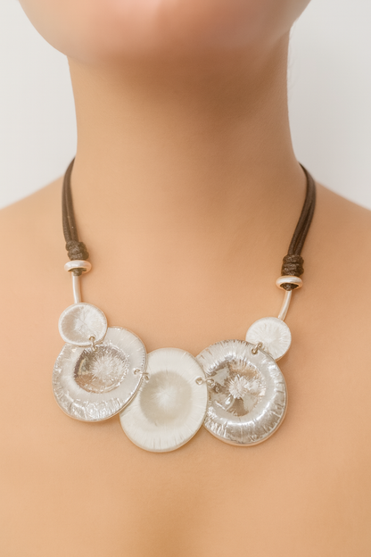 Frosted Orbit Necklace