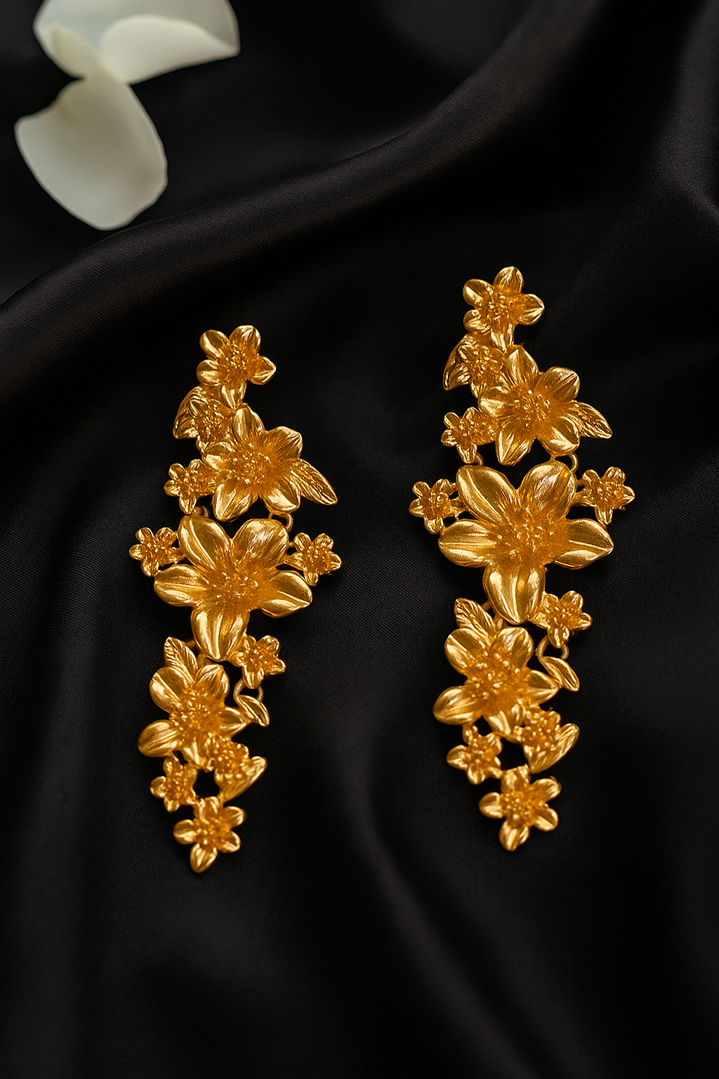 Golden Blossom Danglers