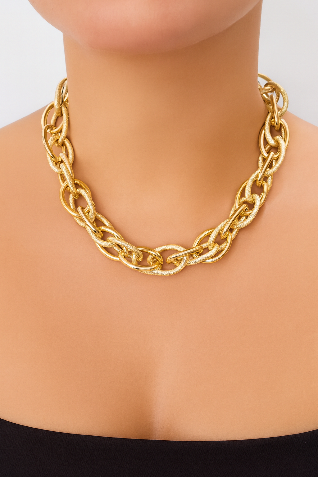 Golden Entangled Necklace