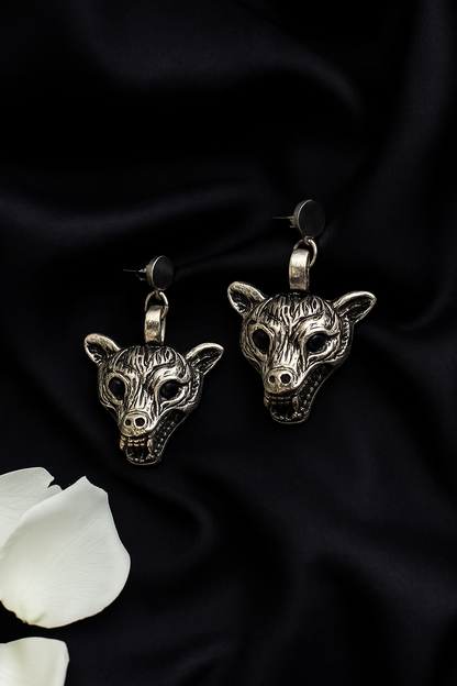 Antique Wolf Danglers