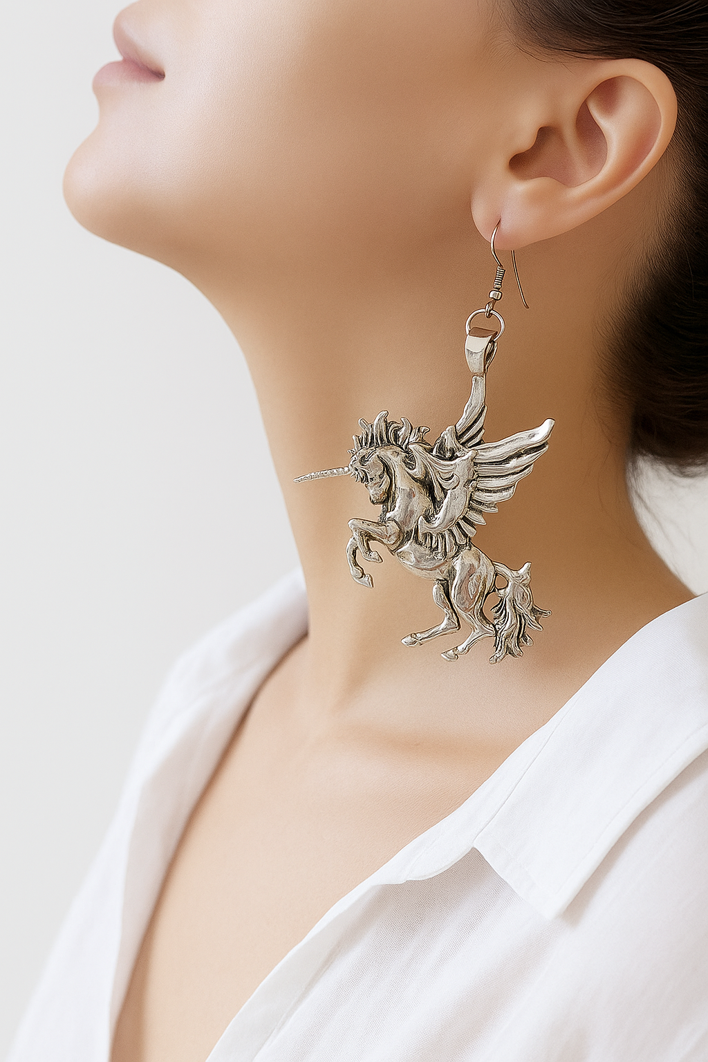 Antique Unicorn Danglers