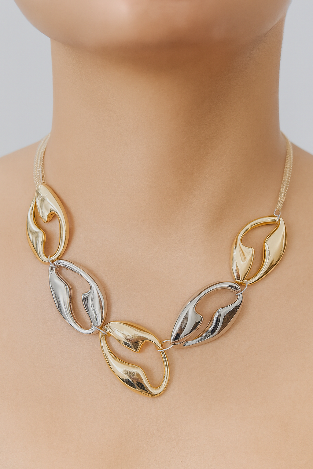 Dual Liquid Links Necklace