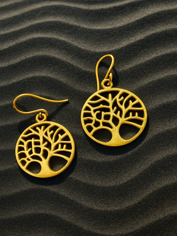 Brass Tree of life Drop Hooks