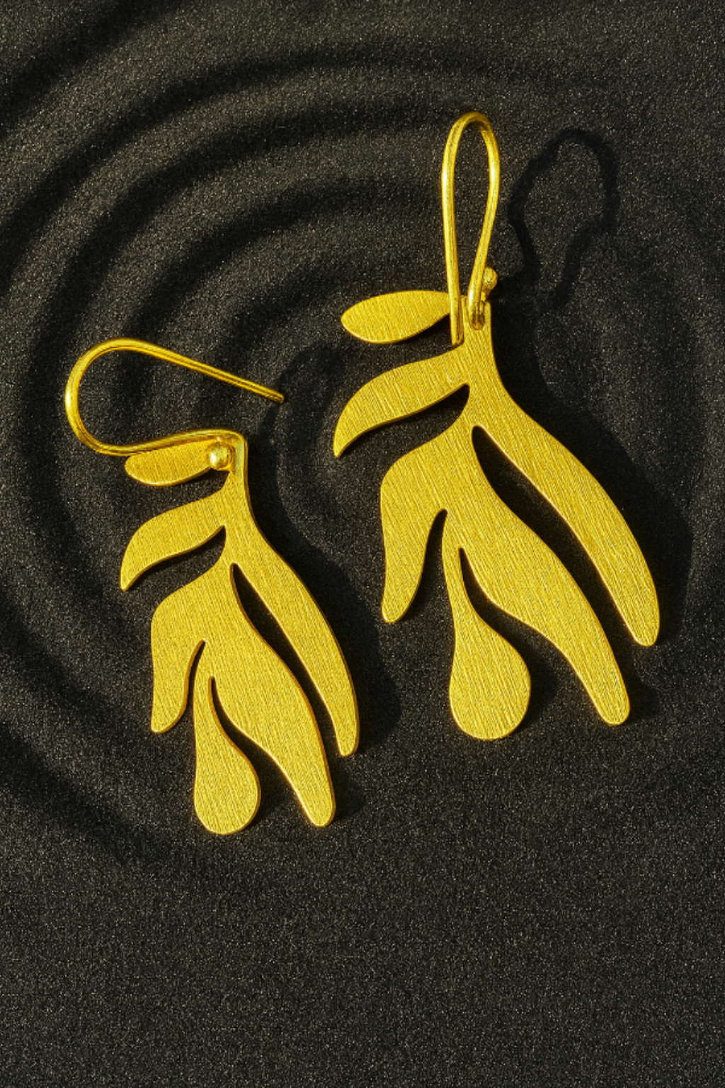 Brass Grove Drop Earrings