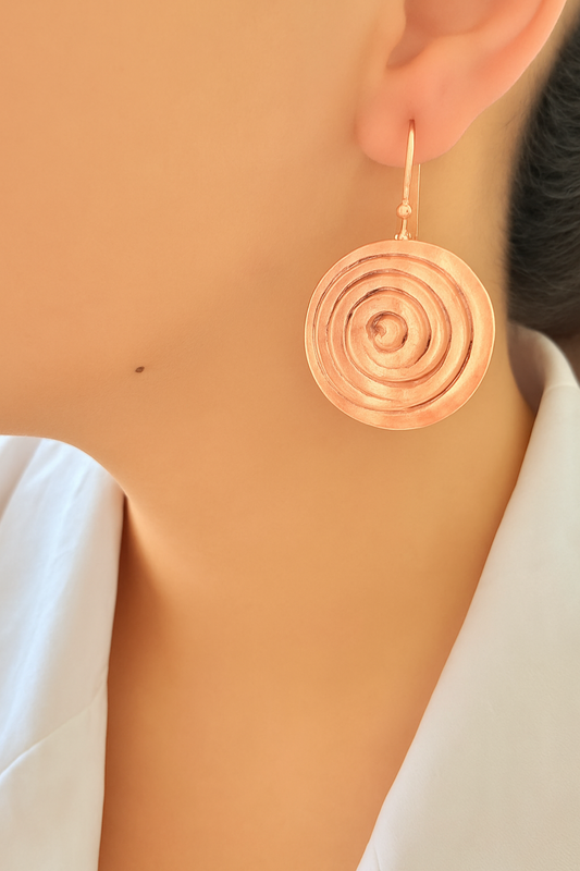 Brass Rose Gold Circle Hooks