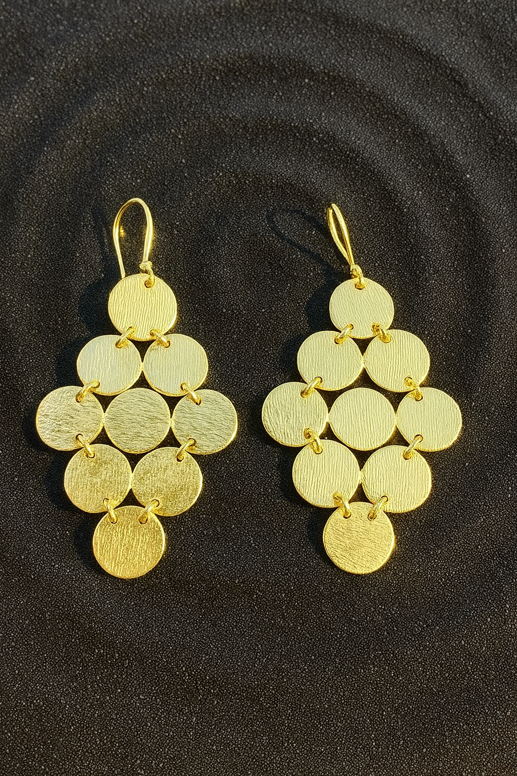 Brass Mosaic Danglers