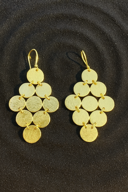 Brass Mosaic Danglers