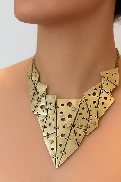 Egyptian Prism Edge Necklace