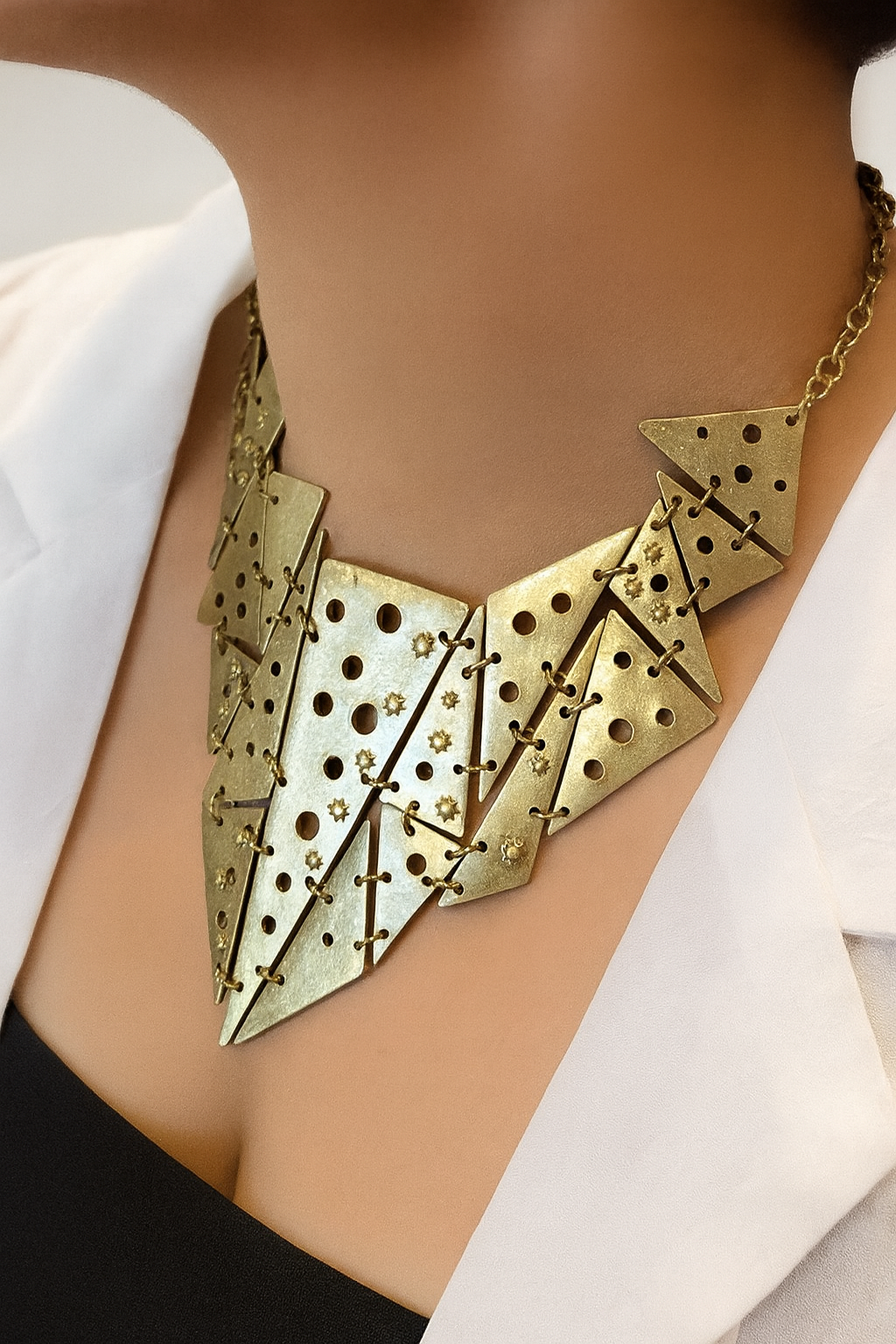 Egyptian Prism Edge Necklace