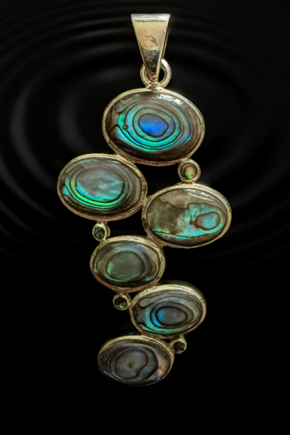 Abalone Dew Drops 925 Silver Pendant