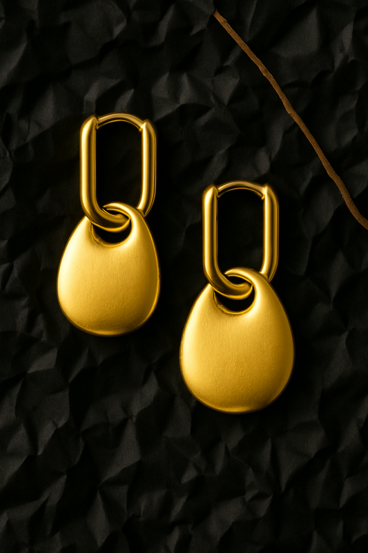 Gold Link Hoops