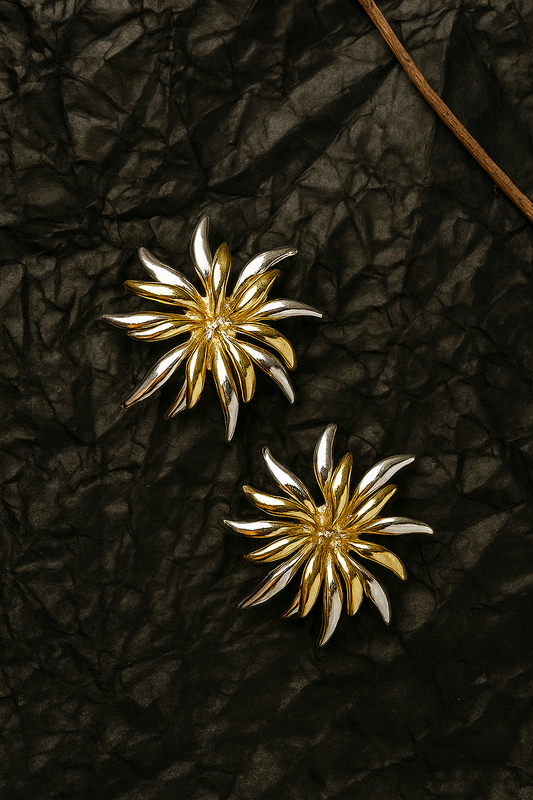 Metallic Bloom Studs