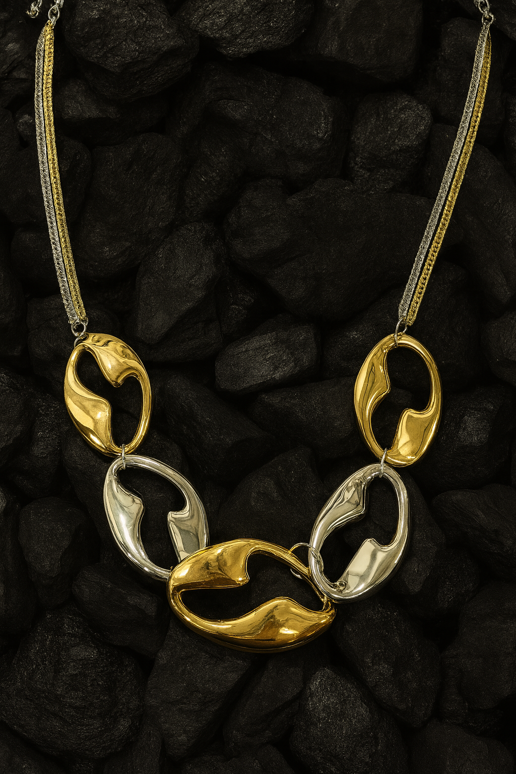 Dual Liquid Links Necklace