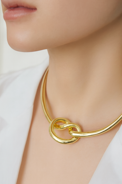 Golden Knot Necklace