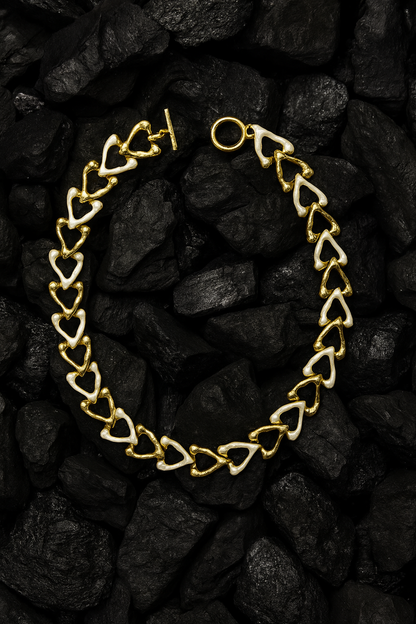Dual Heart Modern Necklace