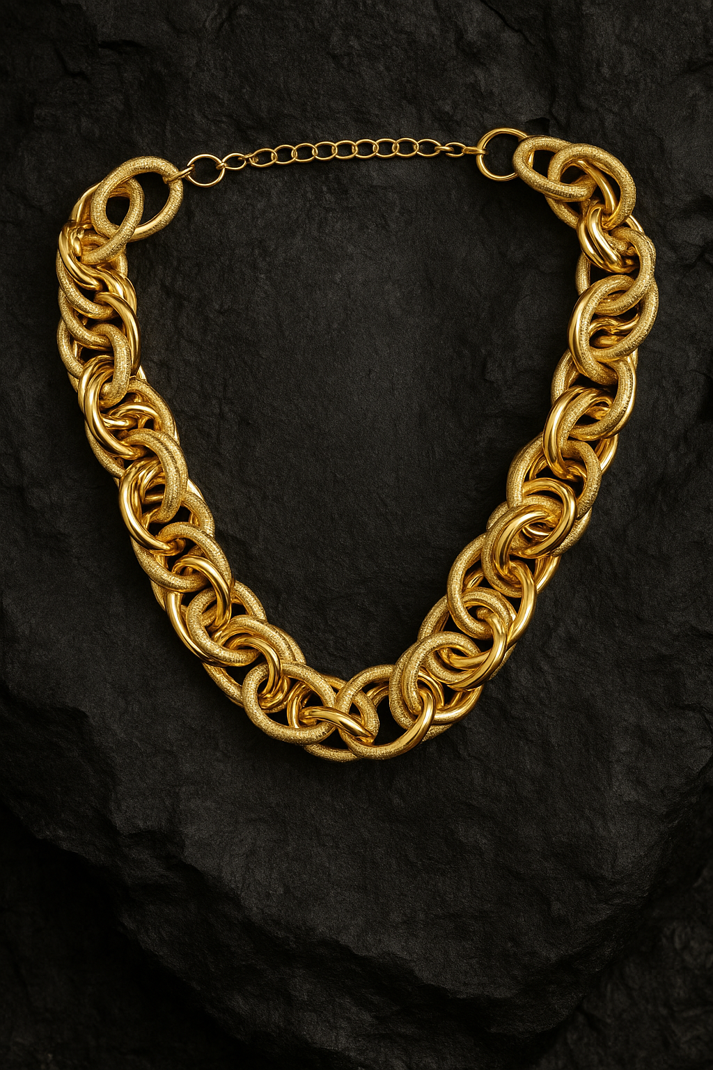 Golden Entangled Necklace