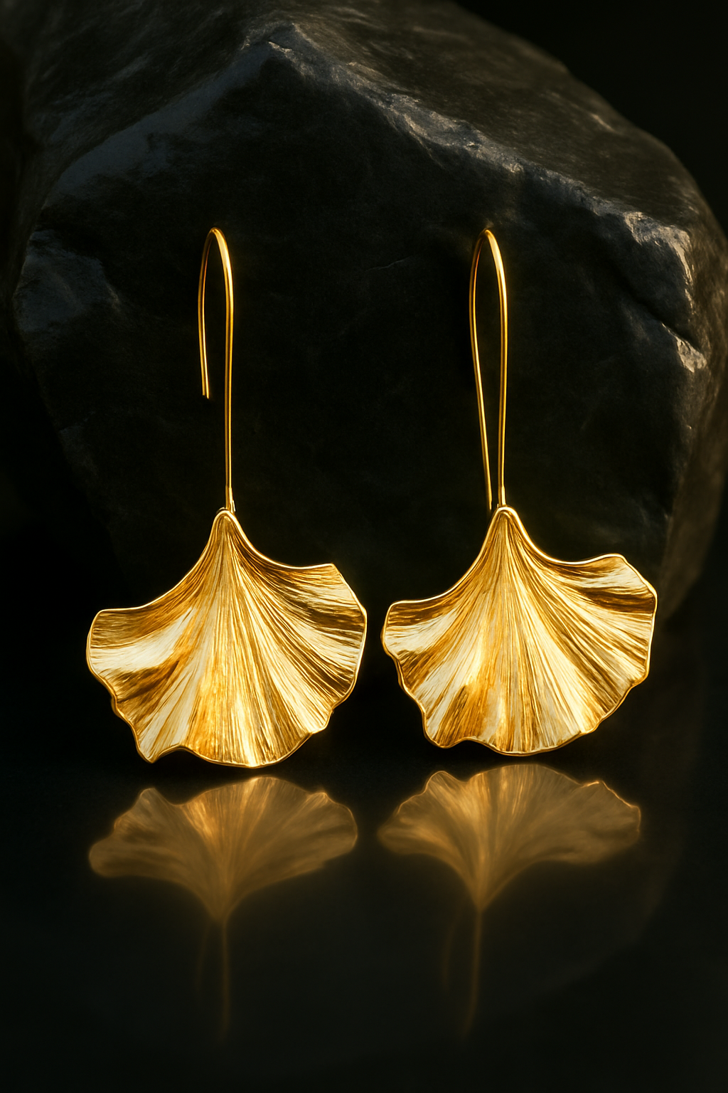 Gilded Fan Drop Hooks