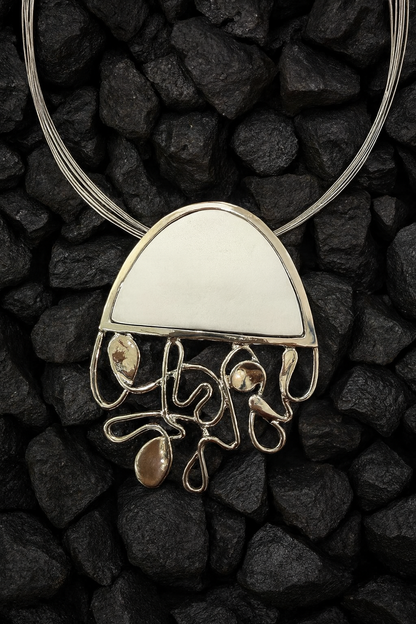 Lunar Flow Statement Necklace