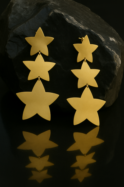 Champagne Dazzling Stars Danglers